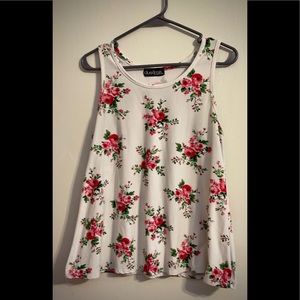 Women’s maternity floral tank top